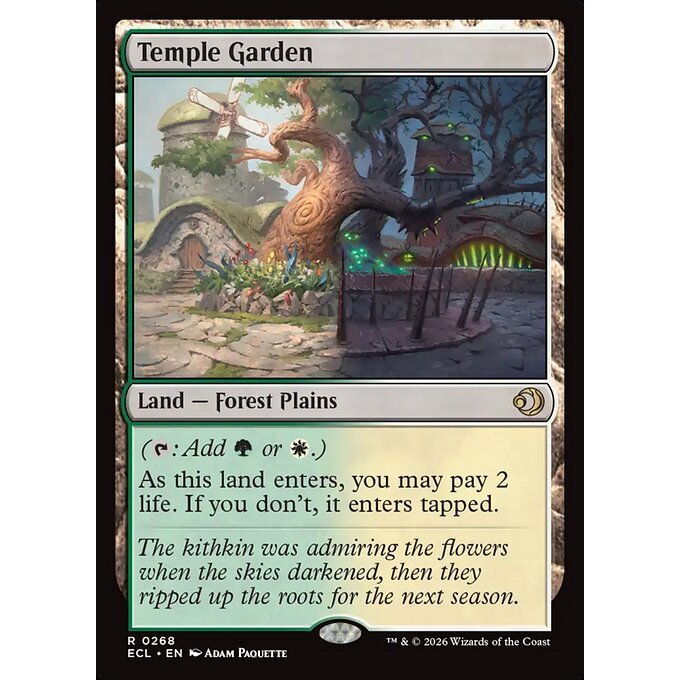 ECL_268 Temple Garden *Lorwyn Eclipsed* MTG Magic: The Gathering_Rare