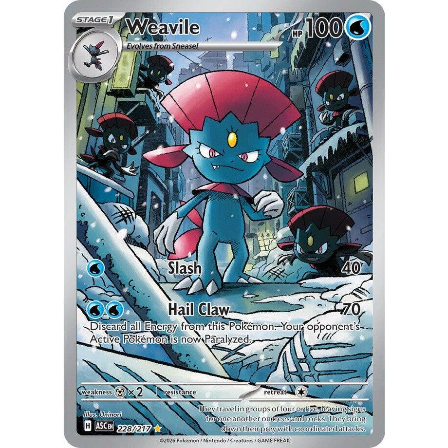 ASC_228/217 WEAVILE *Ascended Heroes* IR English Pokemon TCG_Illustration Rare