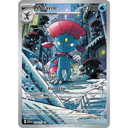 ASC_228/217 WEAVILE *Ascended Heroes* IR English Pokemon TCG_Illustration Rare
